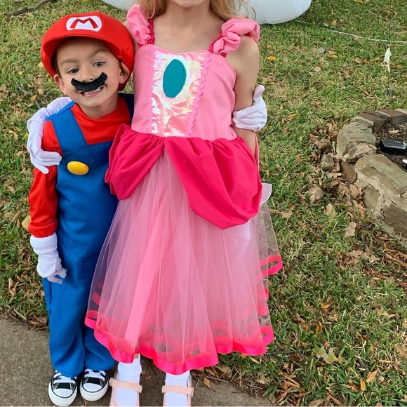 Kids princess peach costume Kids princess peach costume